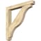 Ekena Millwork Funston Craftsman Rough Sawn Bracket w/ Offset Brace, Douglas Fir, 6"W x 42"D x 42"H BKT0604X42X42FST04RDF - alternate 1